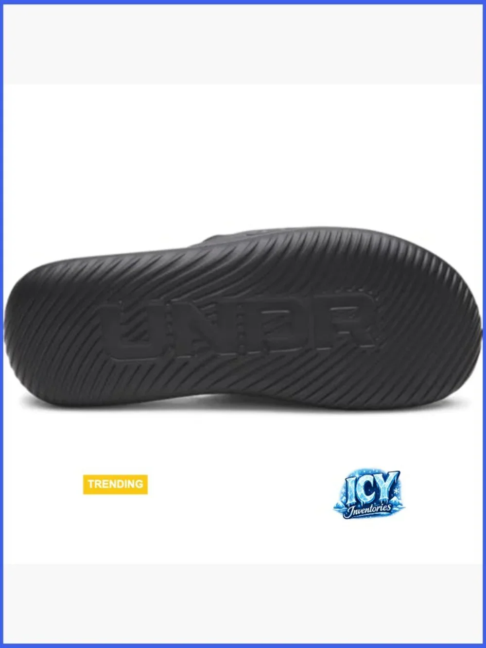 Men's Fixed Band Slide Sandals with Memory Foam Footbed